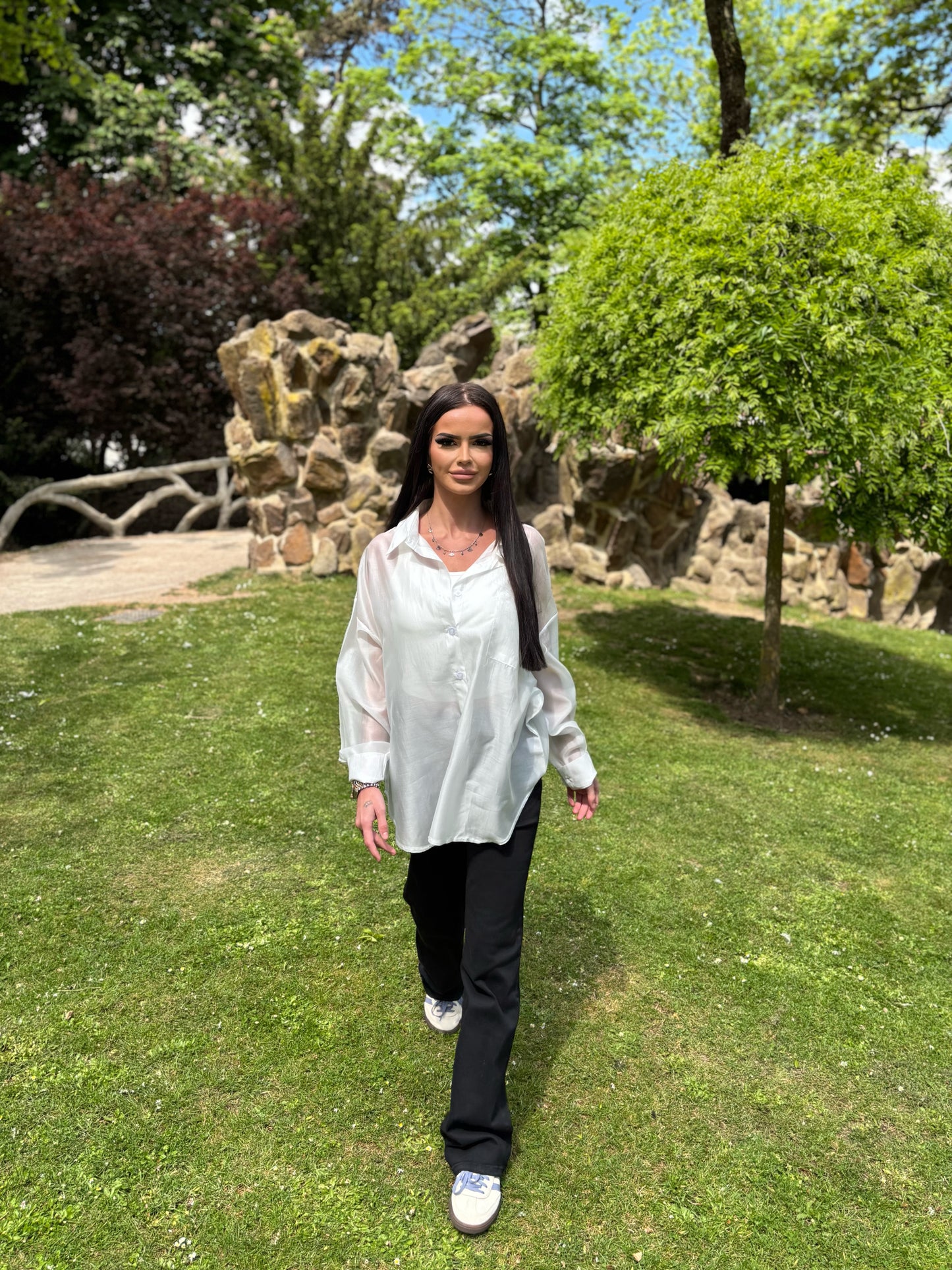Chemise Fluide Blanche Oversize